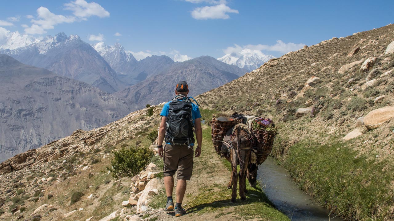 Hindukush-fjellene, Wakhan-korridoren, Pamir Highway, Tadsjikistan