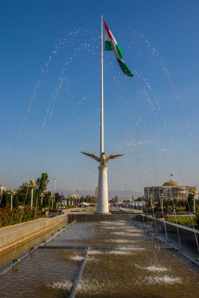 Flaggstang Dusjanbe Tadsjikistan